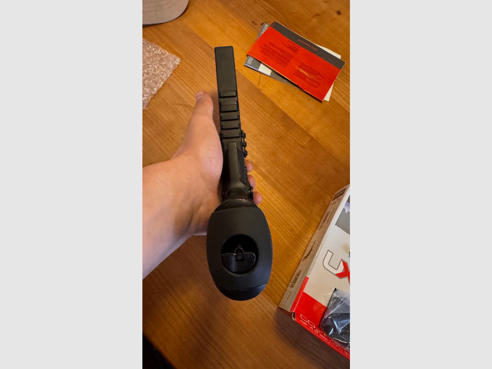 Umarex Ux Racegun BB Airgun Pistole + Red Dot & Fibre Optics + ca 1000 4.5mm BB