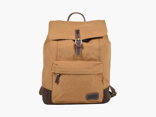 Stone Washed Fabric Backpack