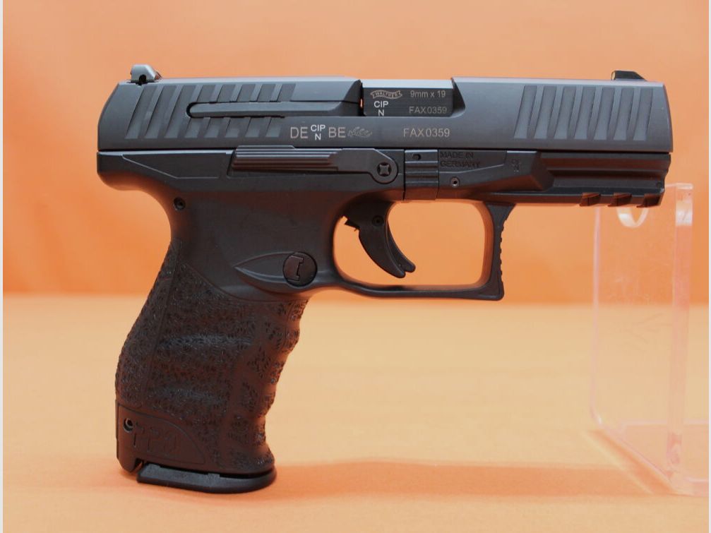 Walther Ha.Pistole 9mmLuger Walther PPQ M2 (PS,AM) 4" Polygonlauf/ 3-Dot Stahl-Visierung (9mmPara/9x19)