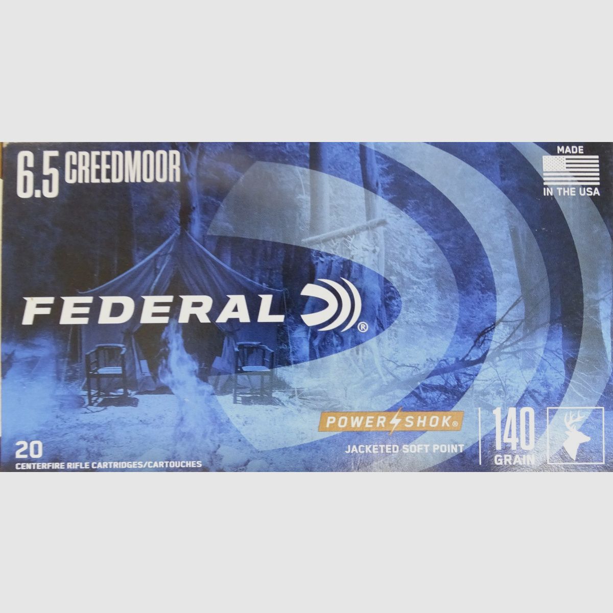 Federal 6,5 Creedmoor Power Shok 140gr - 20 Schuss