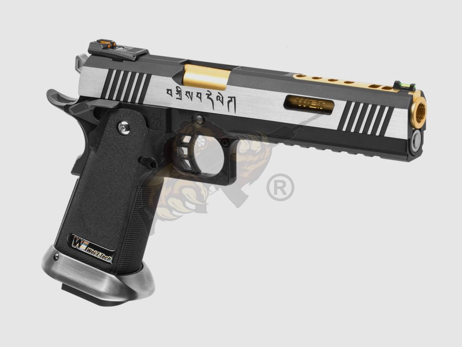 WE Hi-Capa 6 Force A Gold Barrel Full Metal GBB -F-