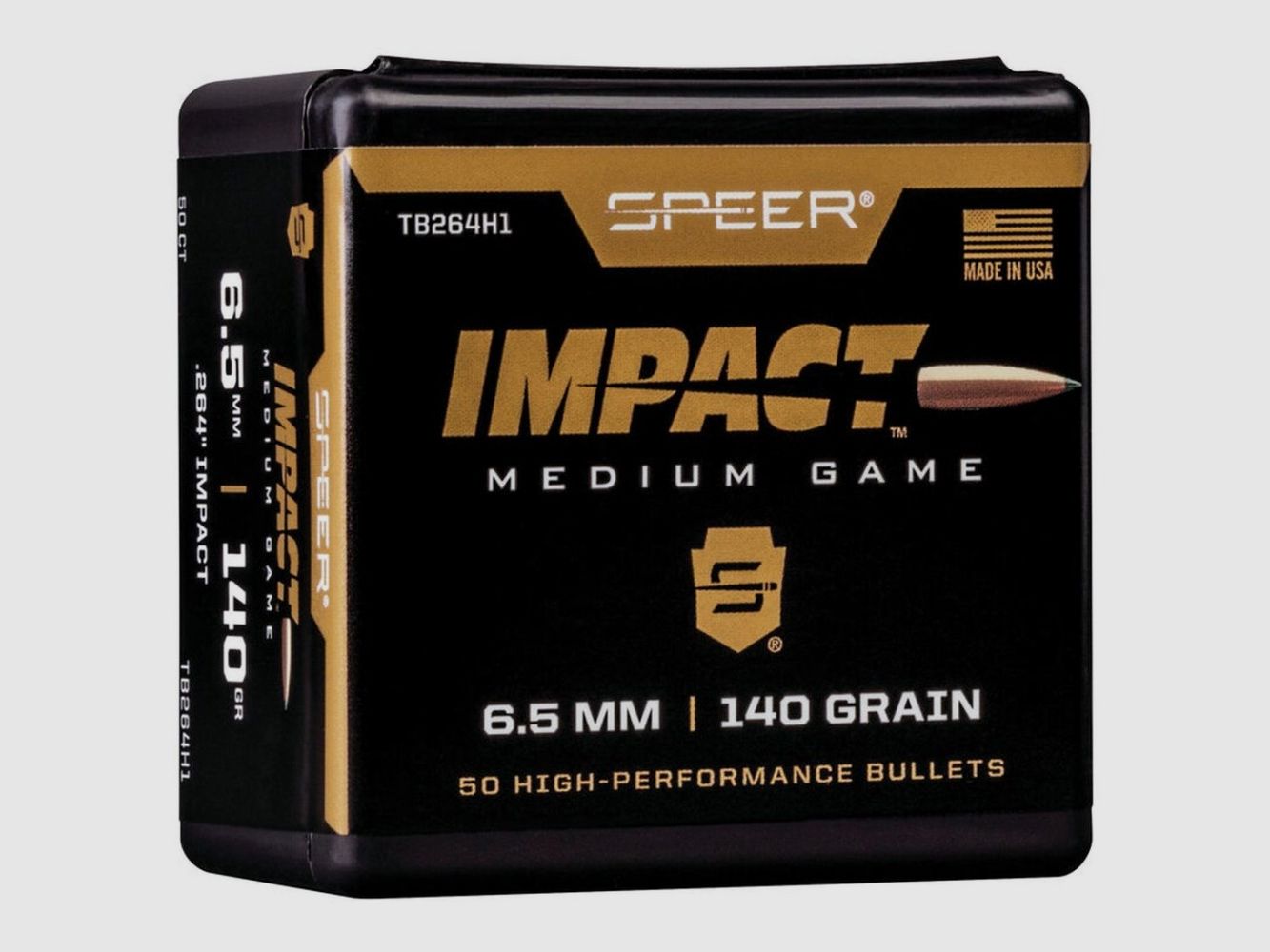 Projectiles Speer 6.5mm, Impact 140gr (50) .264/6.71mm VE50