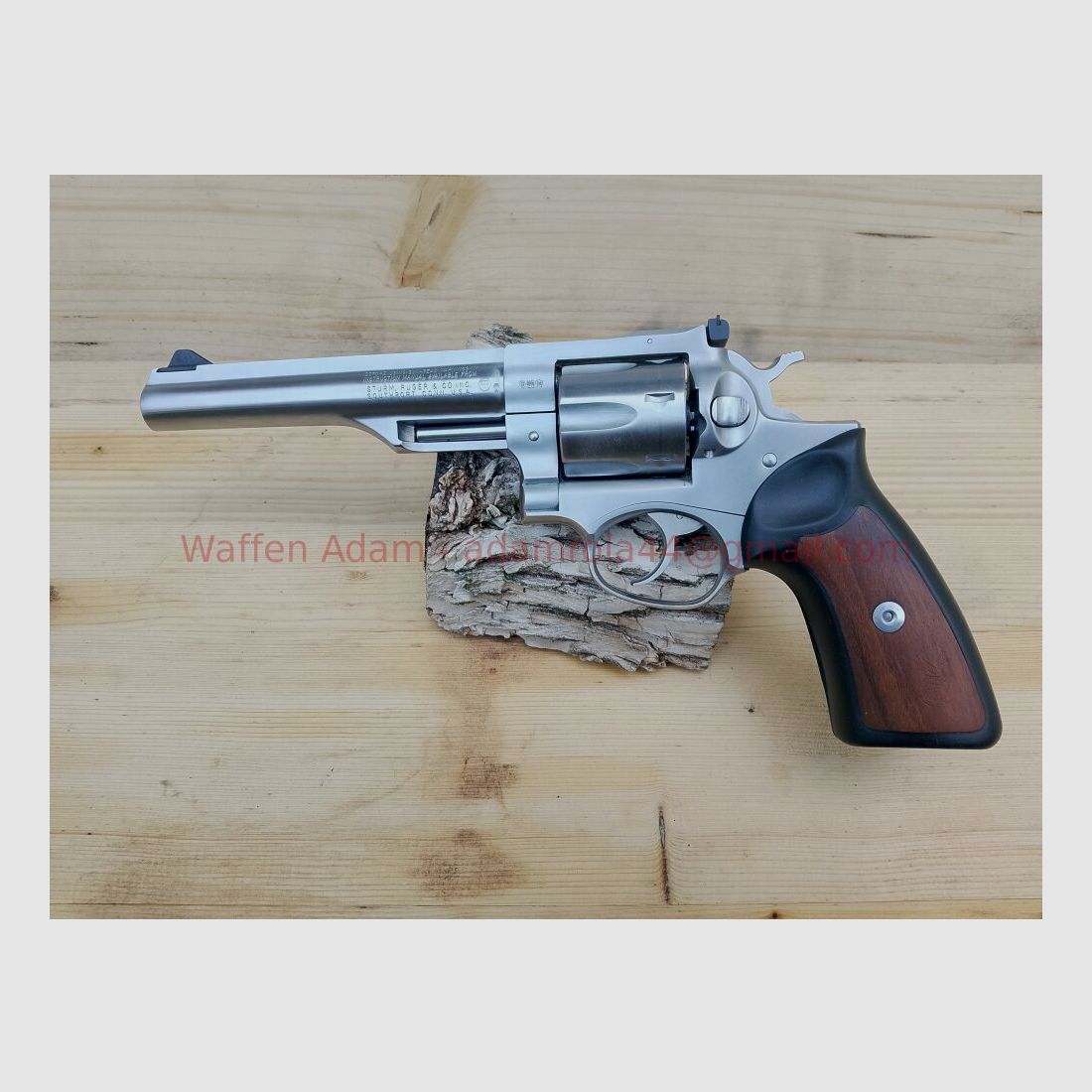 Ruger Stainless GP100 met 6 inch loop lengte