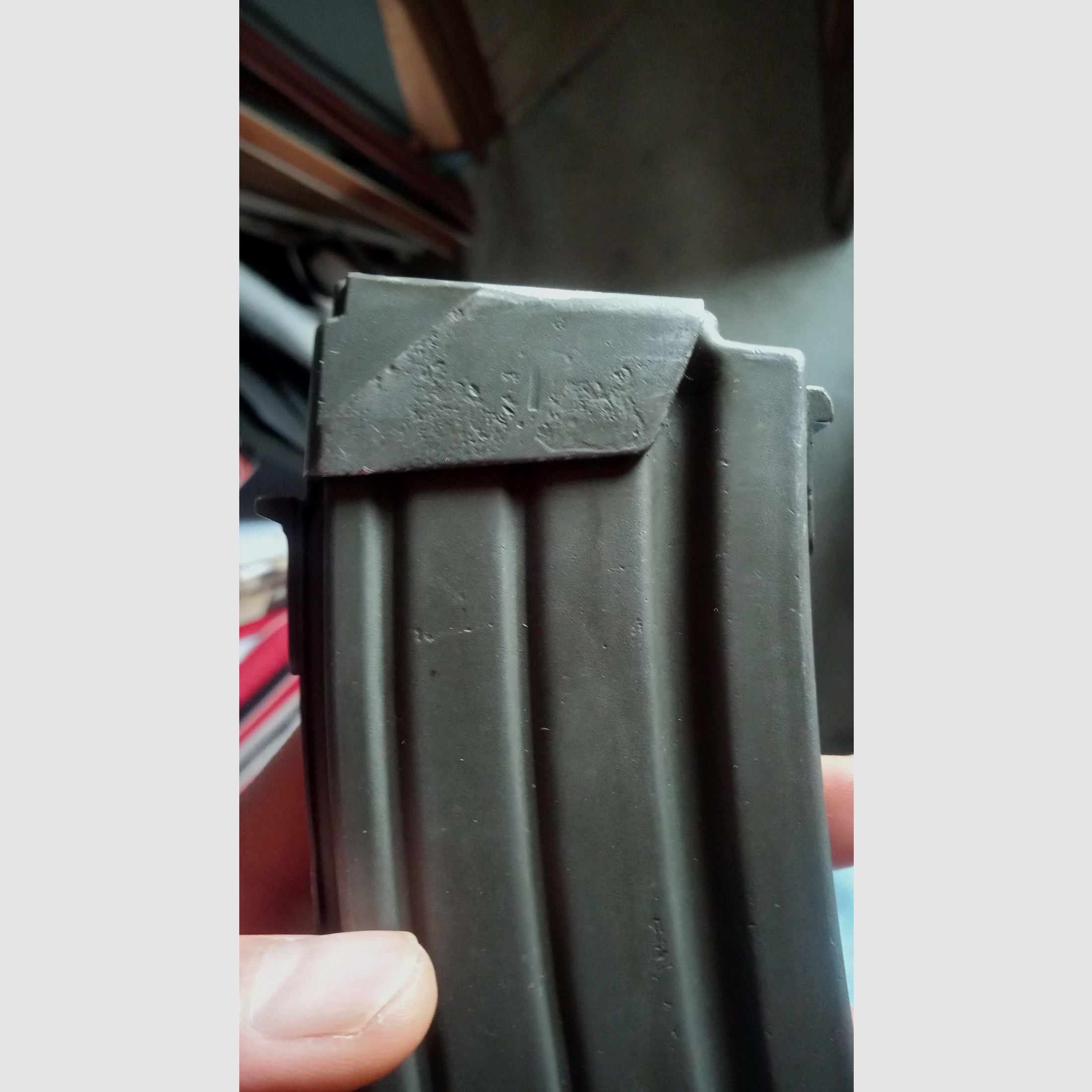 Galil 5.56 AK acciaio decorativo caricatore grigio fosfato (inutilizzabile/disattivato) / si adatta a AKM AK47 quindi anche GSG Cybergun China-Yunker e Gillman Yunker