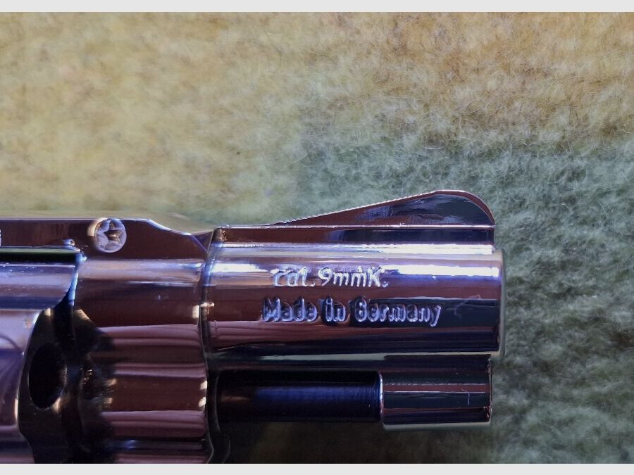 Sammler aufgepasst! Schreckschuss-Revolver Reck Chief Special Chrom (PTB 503), neuwertig ungeschossen einzigartig