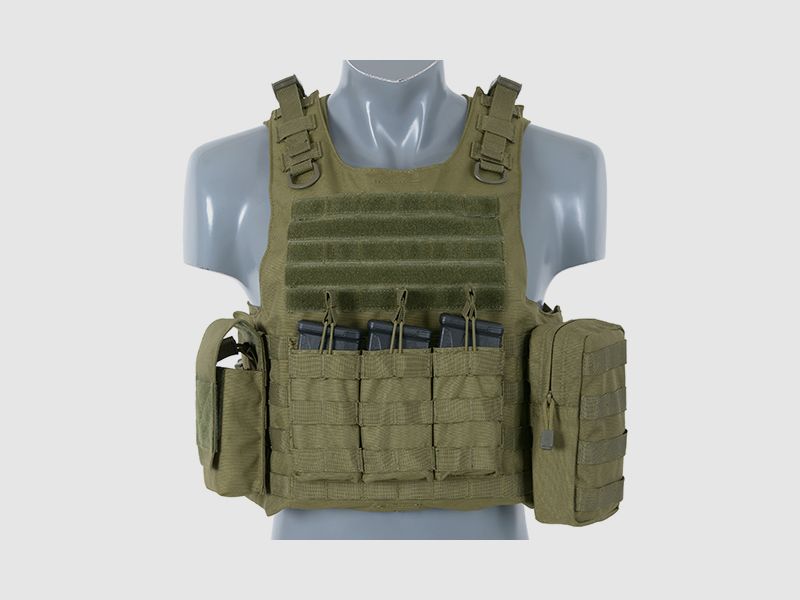 Lightweight AAV FSBE Assault Vest System V2 - OLIVE [8FIELDS]