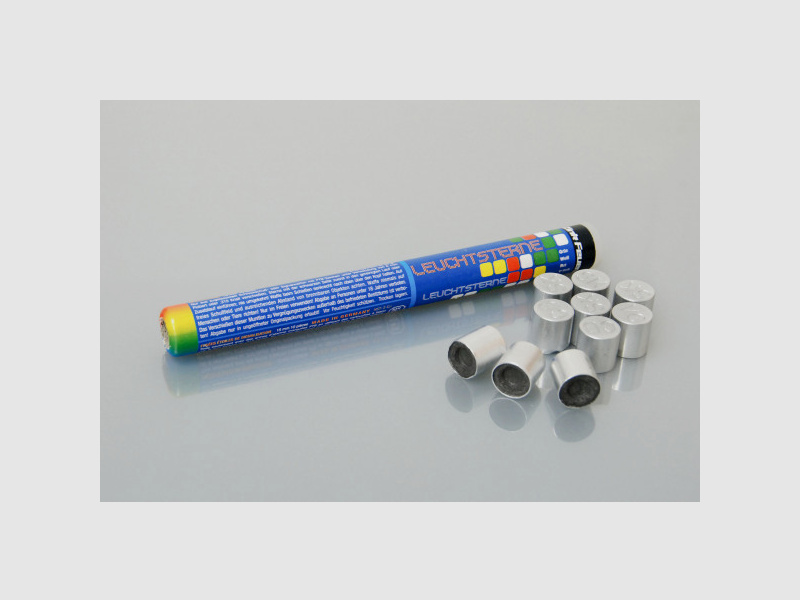 ZINK 4-FARBEN-LEUCHTSTERNE - 10 SCHUSS - 15 MM