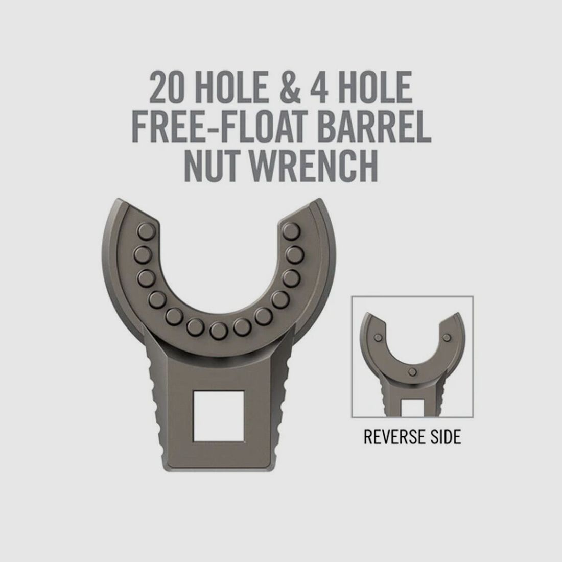 Real Avid Master-Fit Wrench Head Free-Float Barrel Nut Wrench