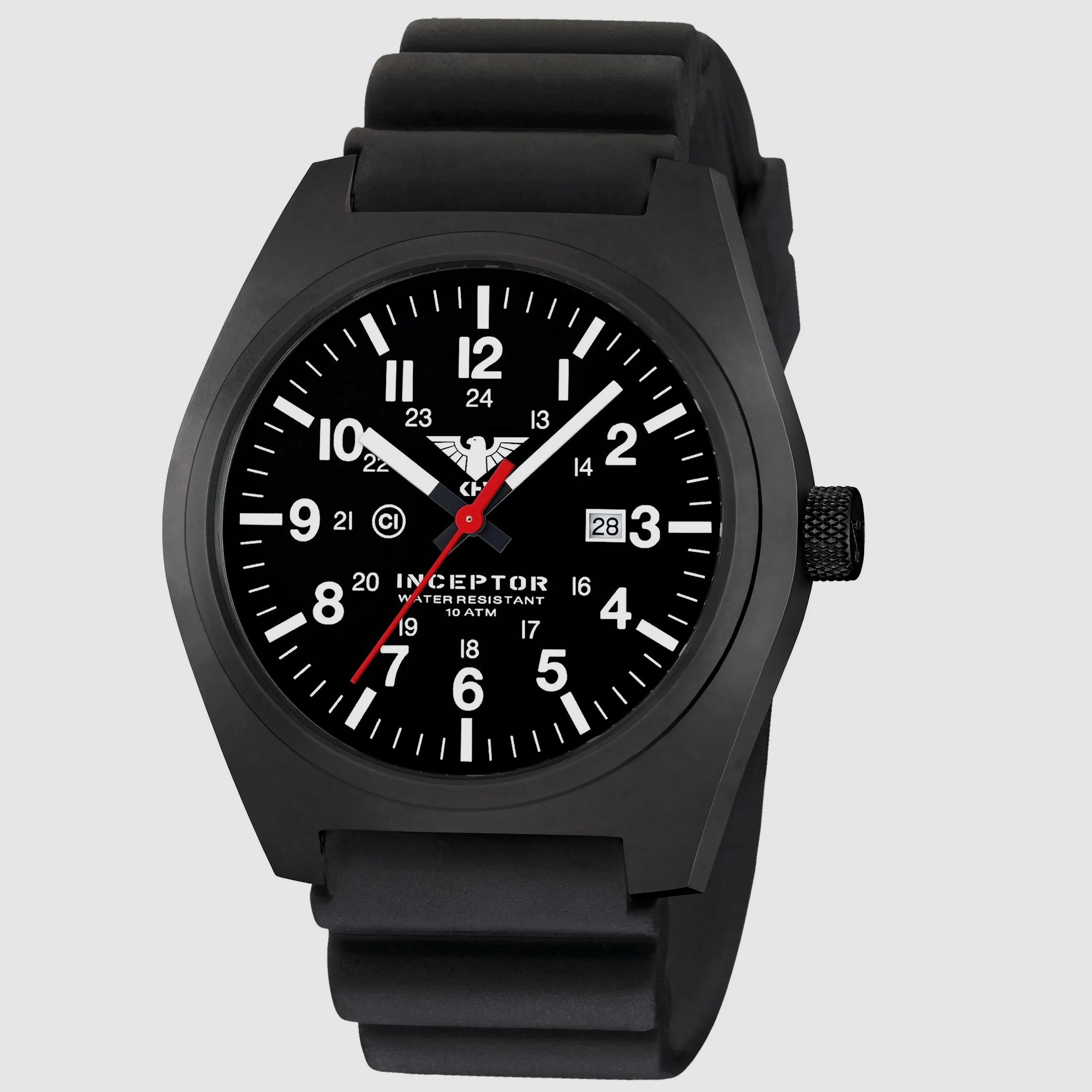 KHS Armbanduhr Inceptor Black Steel Diverband