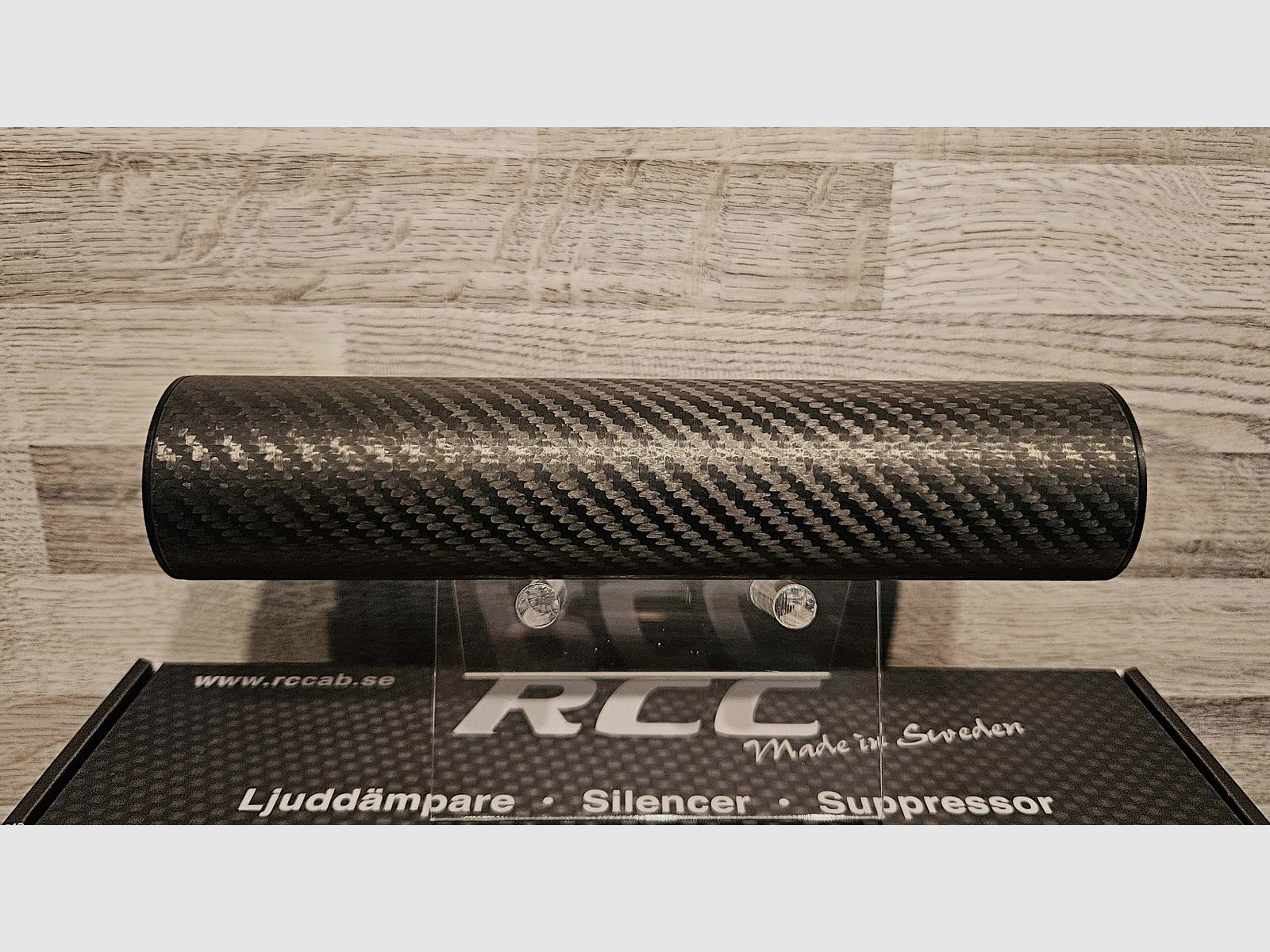 Overbarrel geluiddemper RCC Carbon 50 Hunter Kal. .30 Draad 5/8"x24 - Nieuwe goederen van de vakhandel