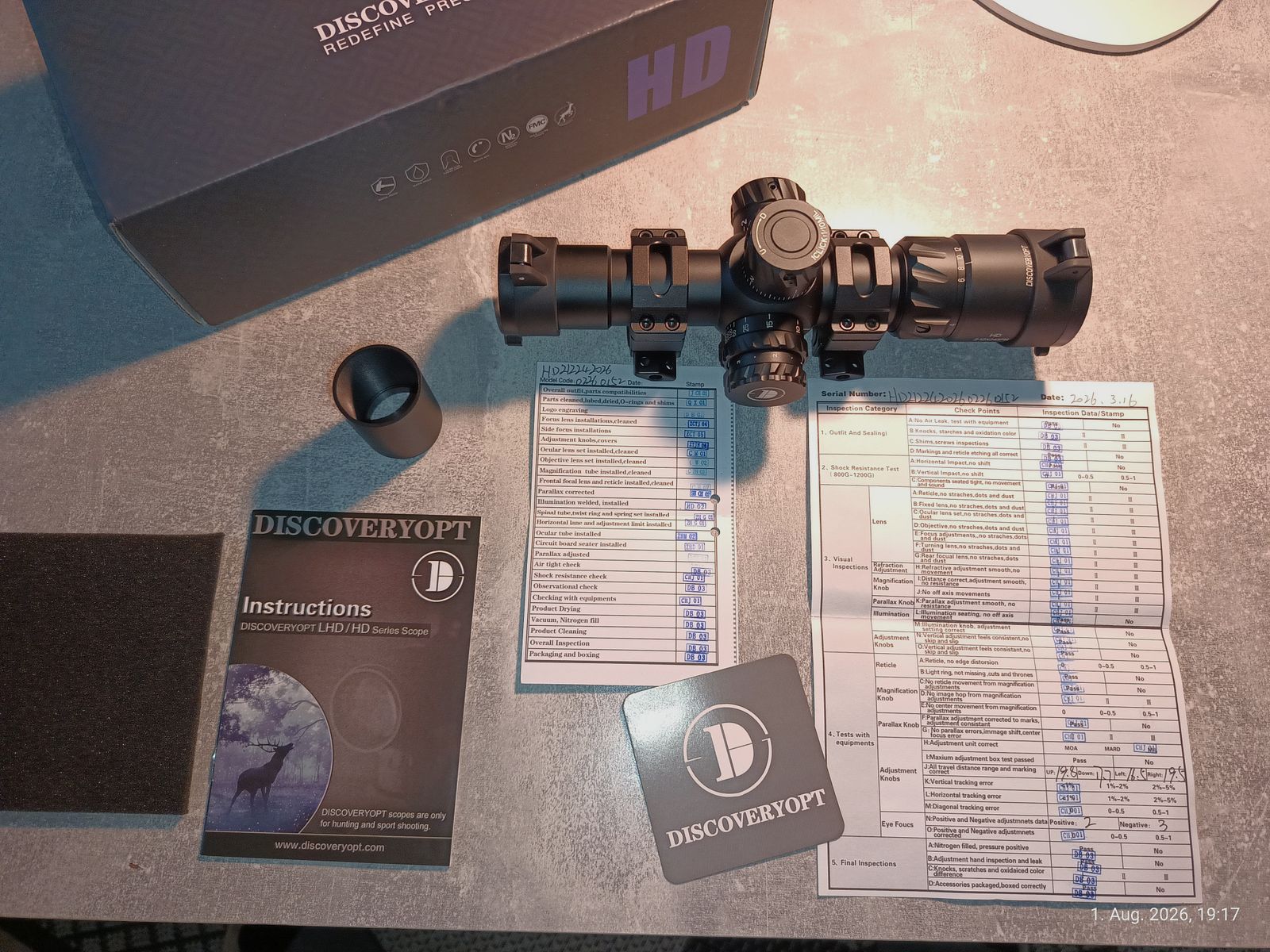 Discovery Optics HD 2-12x24 FFP z szybkozłączkami UTG
