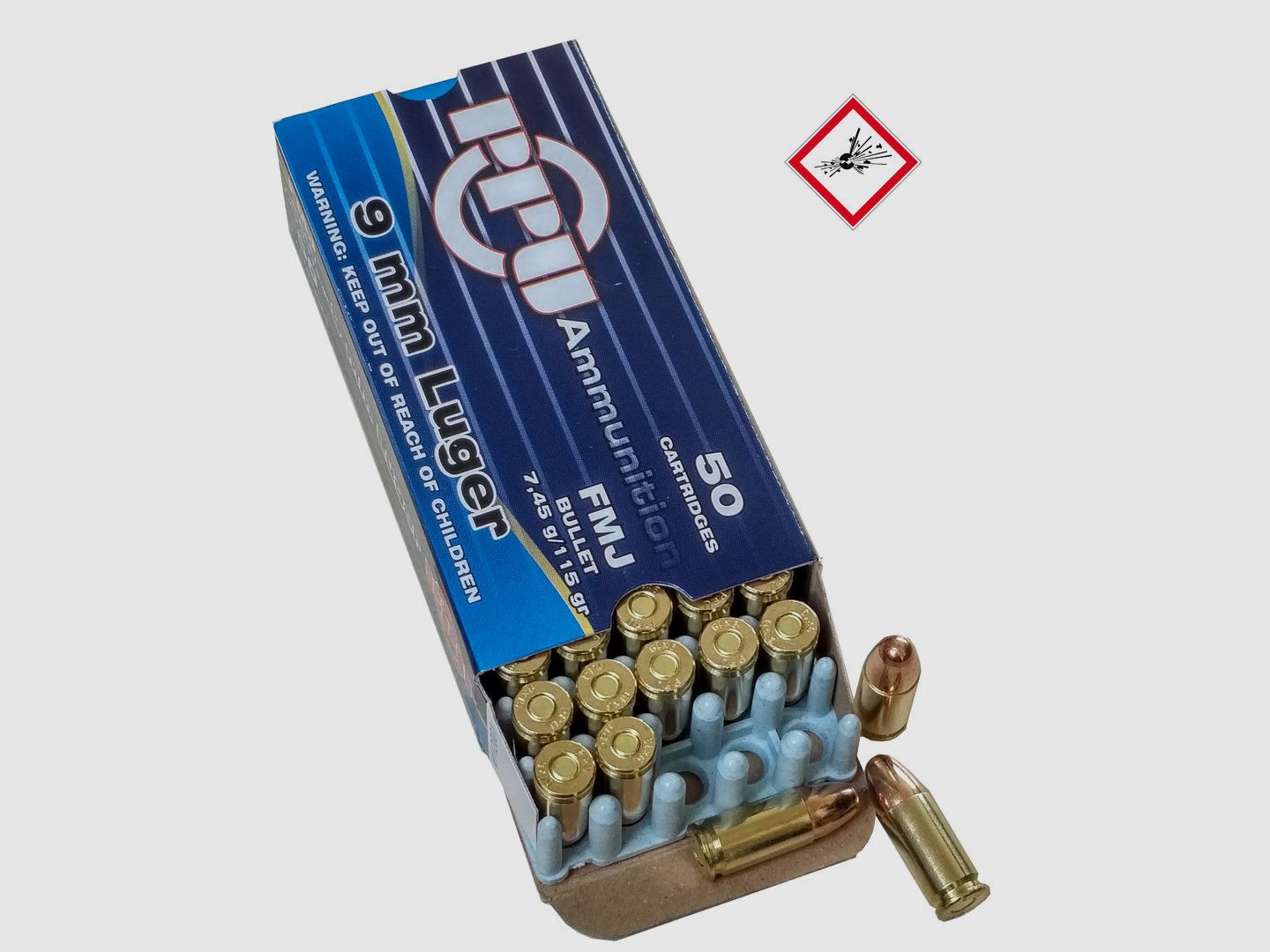 PPU Pistolenpatrone 9mm Luger 115gr FMJ