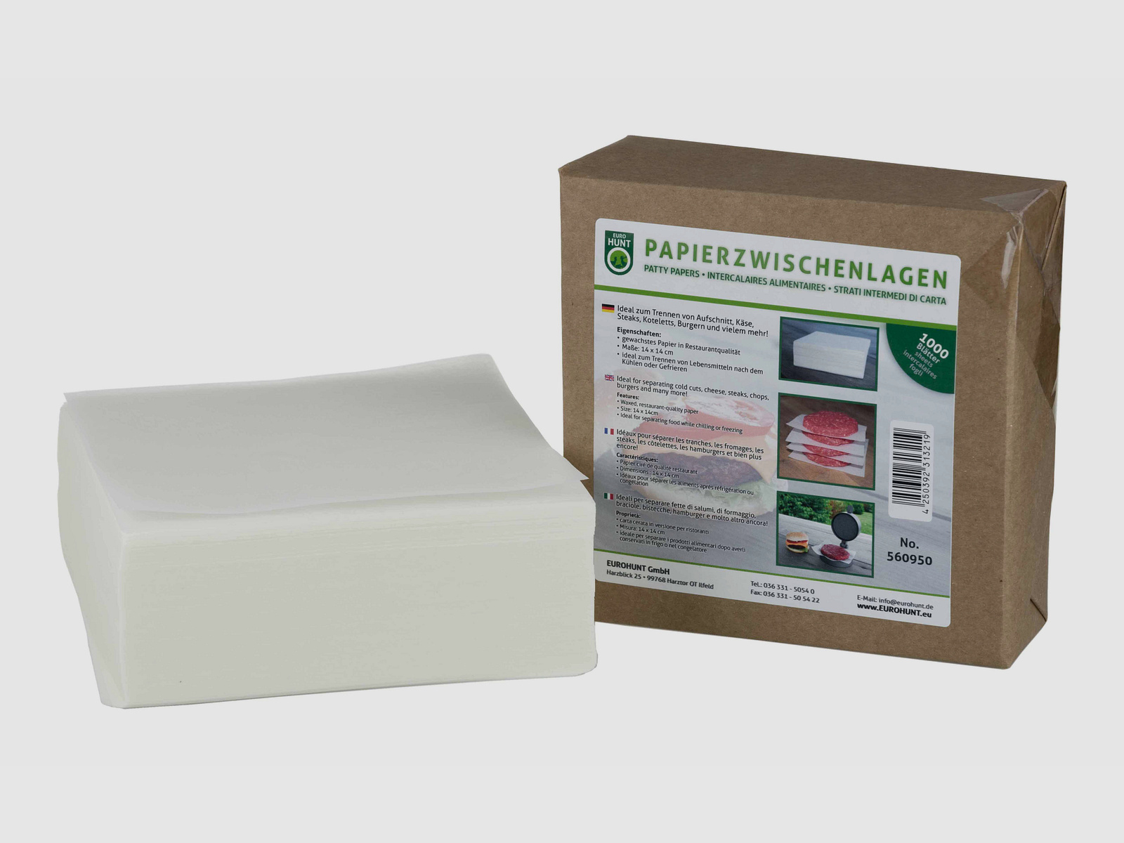 Papierzwischenlage für Burger/1000 Stück