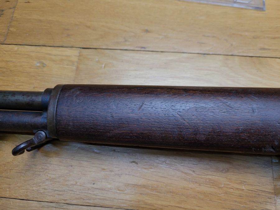 Très Beau et mythique fusil semi-automatique Garand M1- calibre d&rsquo;origine 30-06 Springfield – Fabrication Winchester Octobre / Novembre 1943 – Rare ensemble d&rsquo;origine 100% homogène – TBE, image 28 sur 34