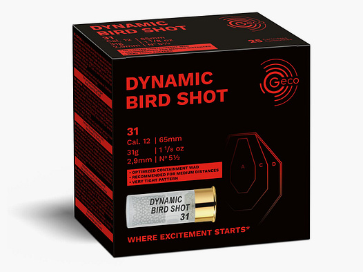 Geco 12/65 Dynamic Bird Shot 2,9mm - 31g