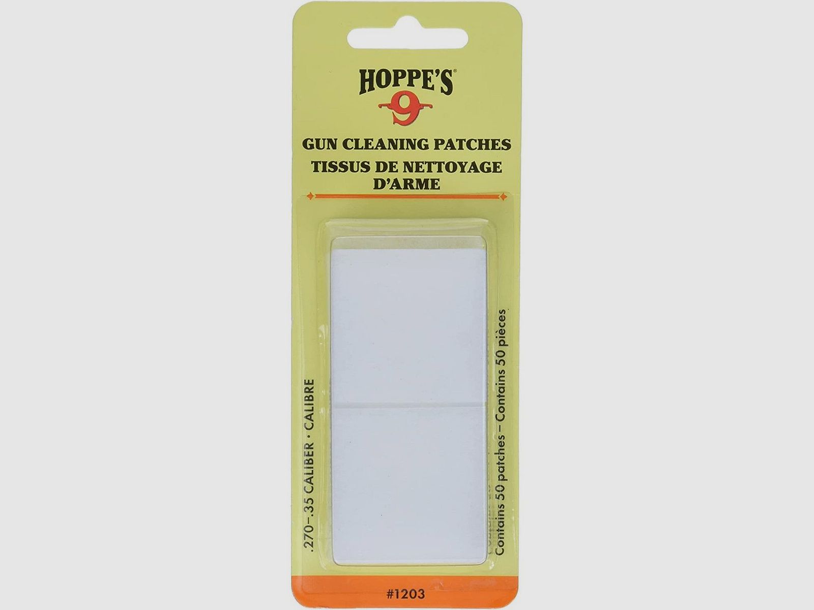 HOPPE'S synthetische Reinigungs-Patches – Kaliber .270-.35, Bild 2 von 2