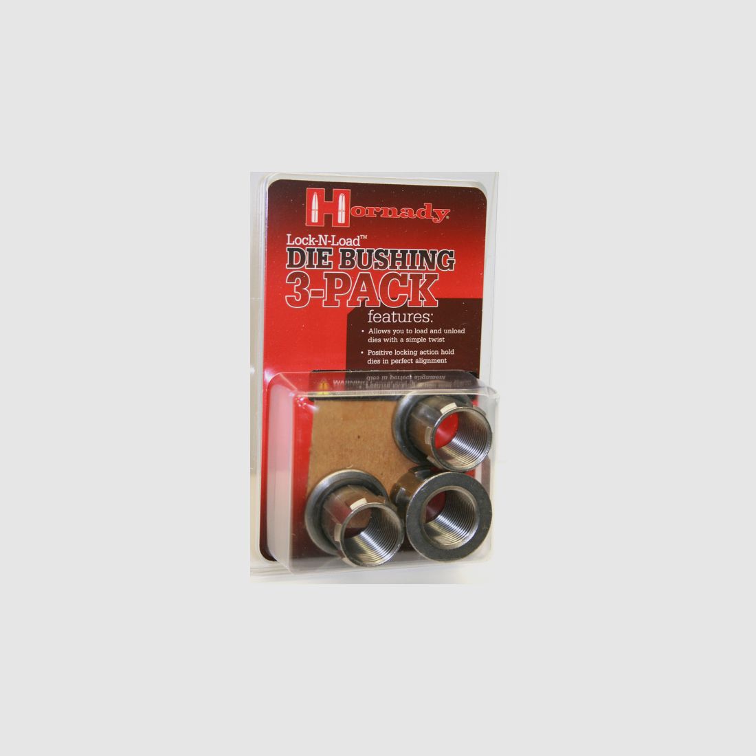 HORNADY #044093 LOCK-N-LOAD DIE BUSHING 3-PACK | L-N-L Matrizenadapter| Schnellwechseladapter NEU