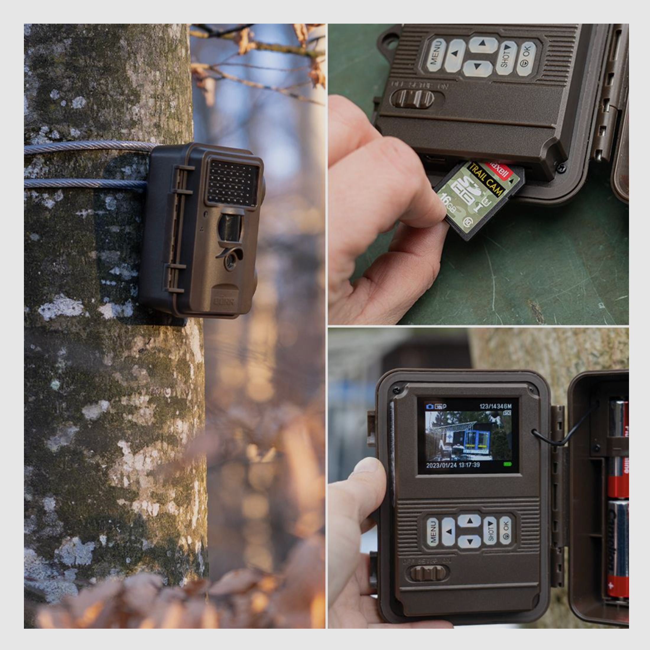 Door 204500 Surveillance Camera SnapShot Mini Black 30MP 4K