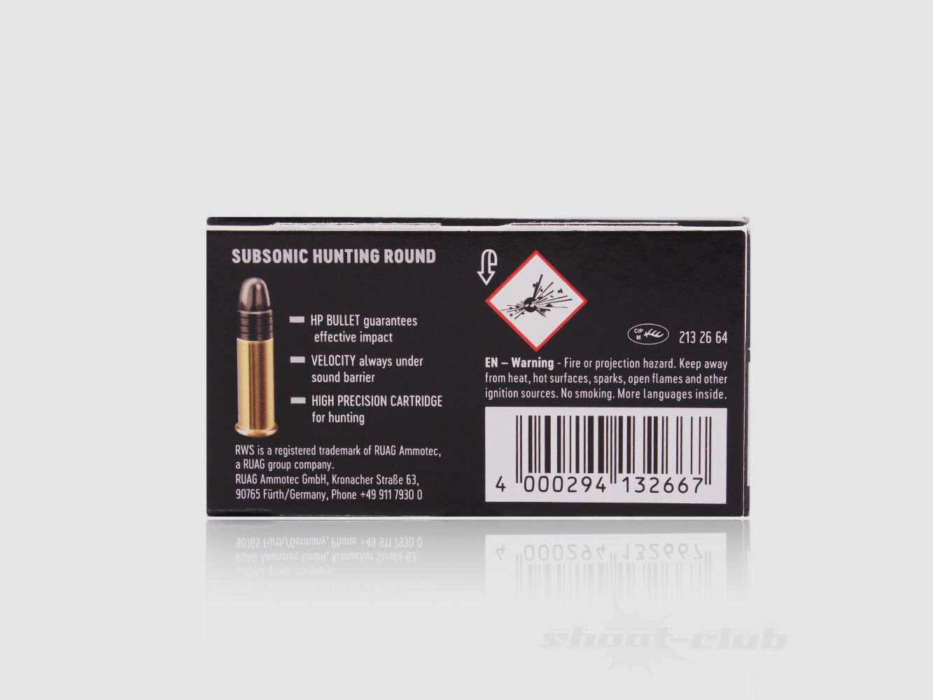 RWS Subsonic HP 40grs 50St .22lr, image 3 sur 3