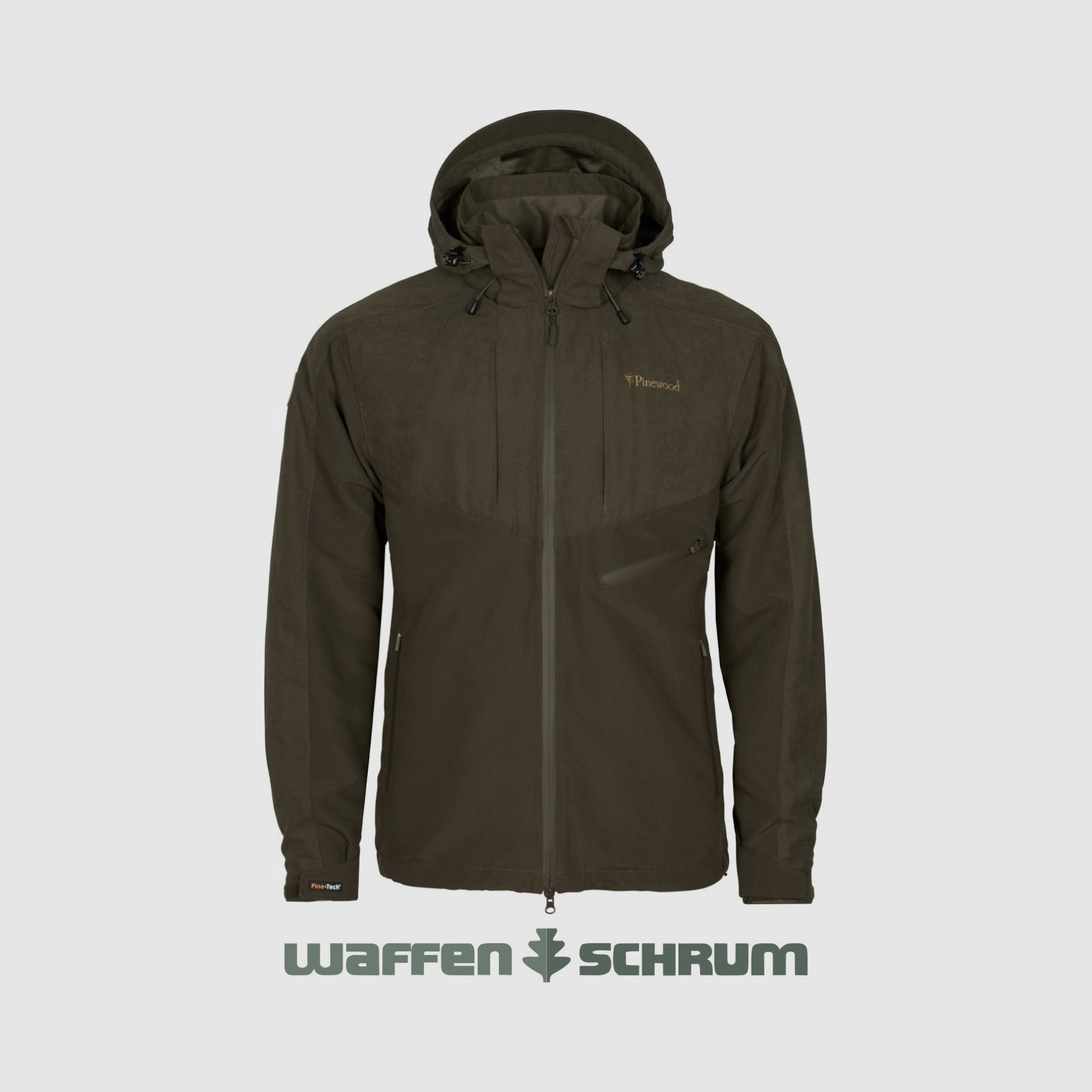 Pinewood Jacke Furudal Caribou Hunt Extreme Suede Brown/D.Olive