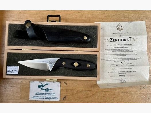 Commission Couteau PUMA Anniversaire 230 Ans #16 1 de 230 avec Certificat