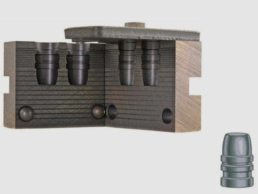 Stampo per fusione doppio RCBS .454 / 11,53 mm 270 gr / 17,5 g 45-270-SAA proiettili a punta piatta .454