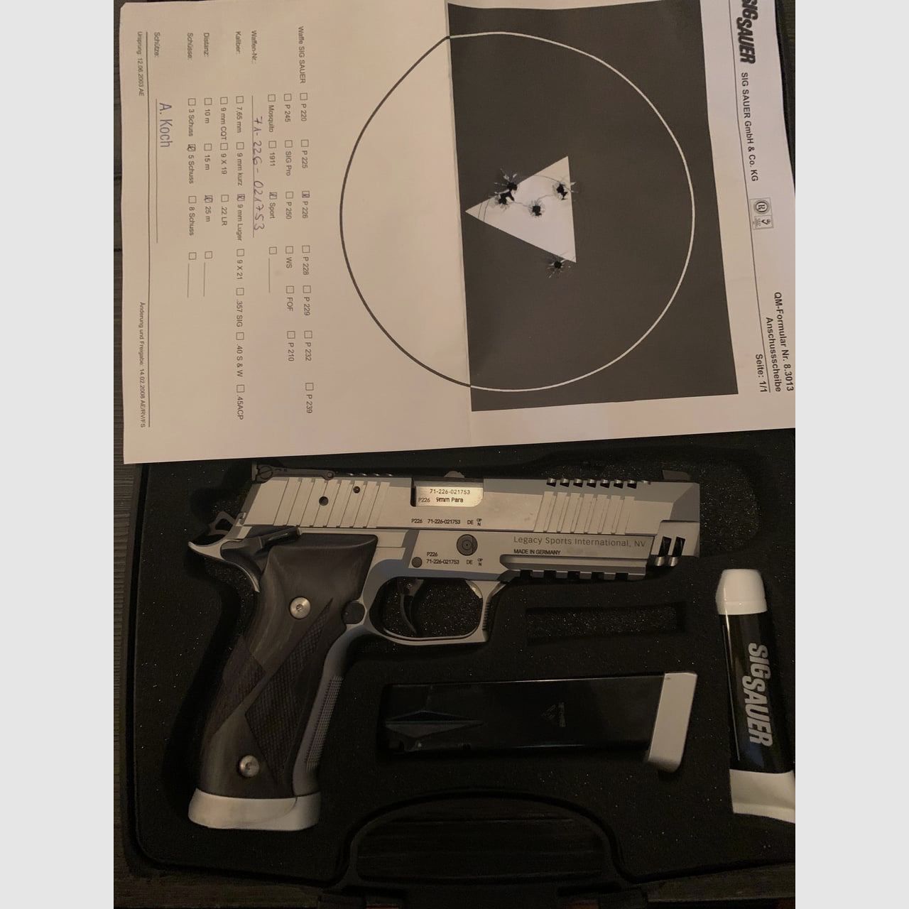 Sig Sauer P226 X-Five X5 Skeleton Pistole