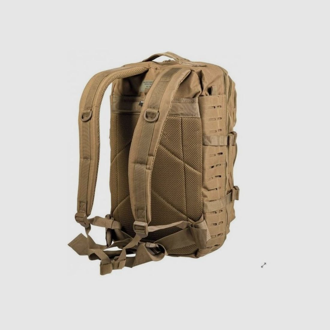 Mil-Tec US Assault LG 36 L Laser Cut Coyote Rucksack, Bild 2 von 2