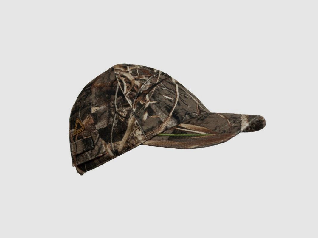 Hubertus Jagdkappe Camouflage mit klappbarem Signalteil