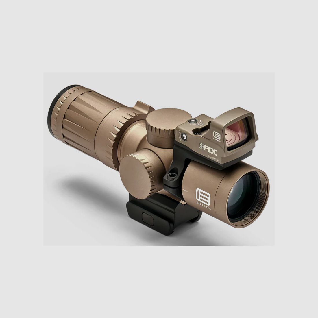 EOTECH Vudu 3-9x32 SFP Ultra Short, TAN MR5-Absehen (mit EFLX + Montagering Komplettpaket)