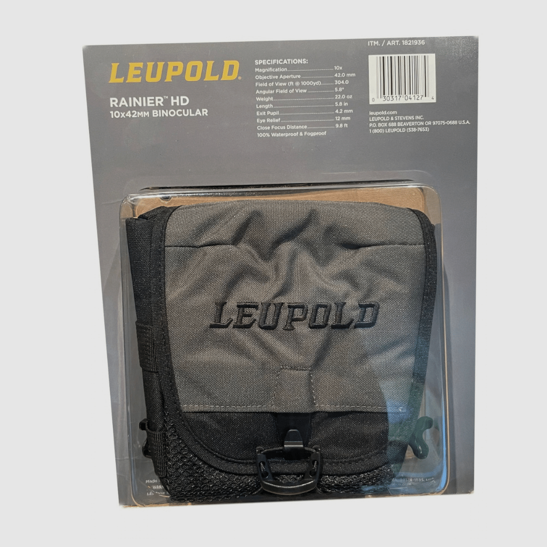 LEUPOLD Rainier HD Fernglas (Set) – 10×42 schwarz, Bild 5 von 6