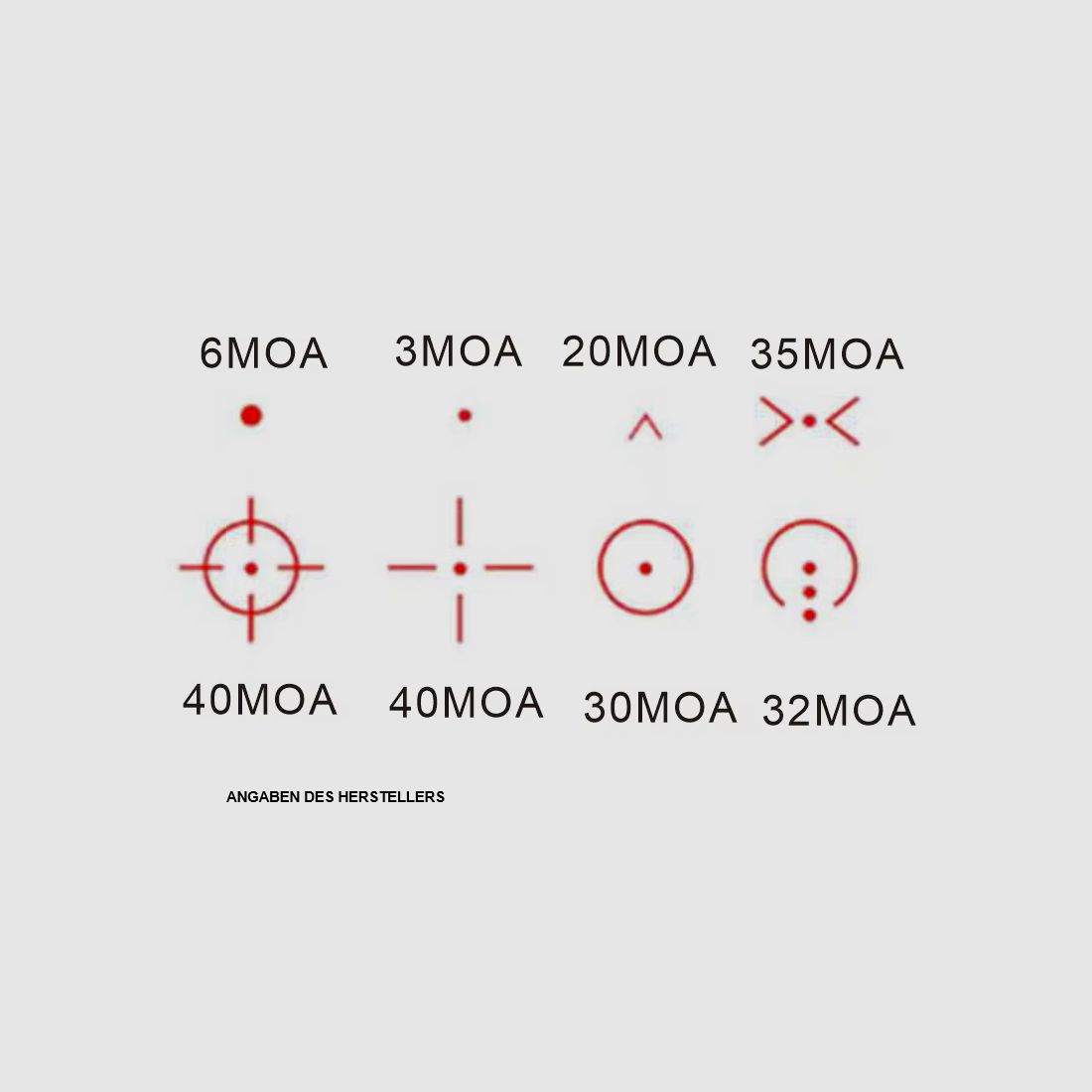 VictOptics - RDSL35 Red Dot-Visier - 1x27x39 - 8 verschiedene Absehen - rot/grün - OVP & NEU