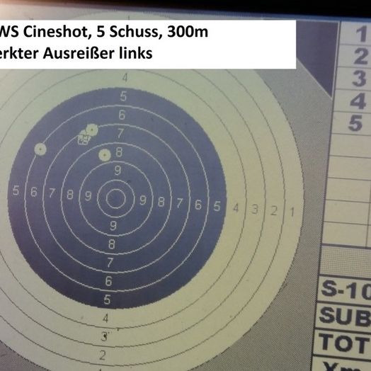 RWS Cineshot bis 300m?