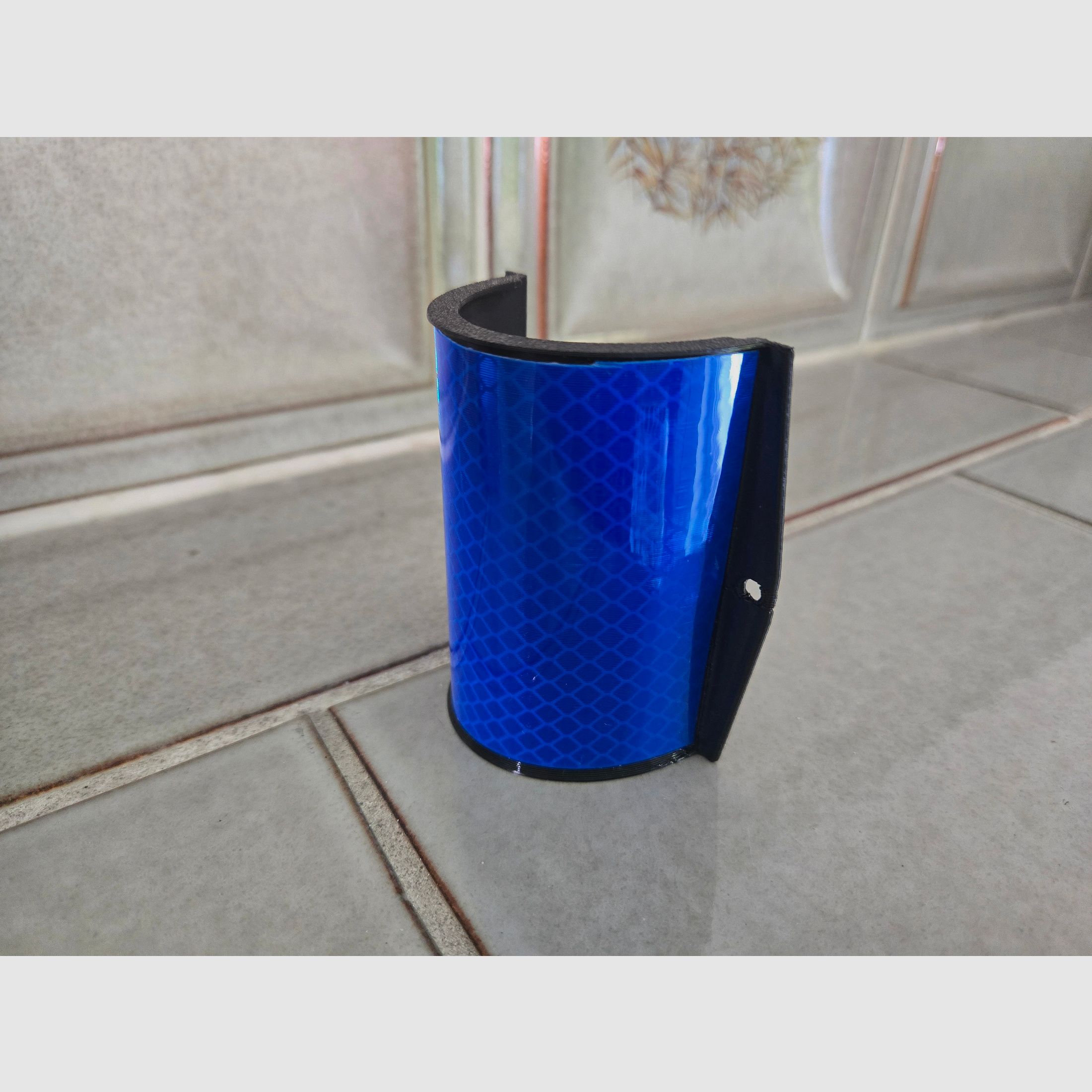 25x Wildwarnreflektor Wild Reflektor Rehwild blau Träger Halter