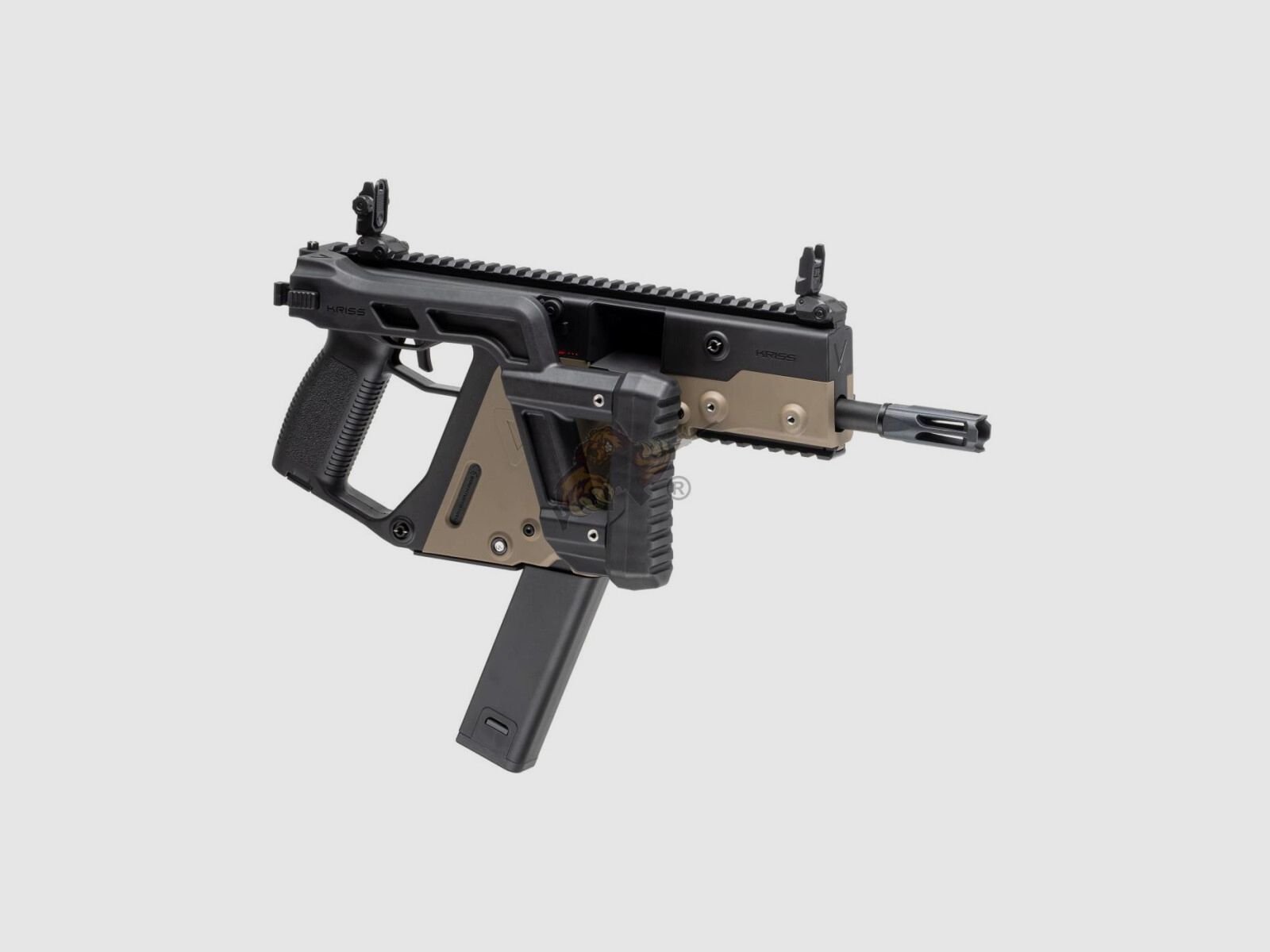 Kriss Vector V2 Airsoft in Duel Tone Zwart / Tan - max. 0,5 Joule (Krytac)