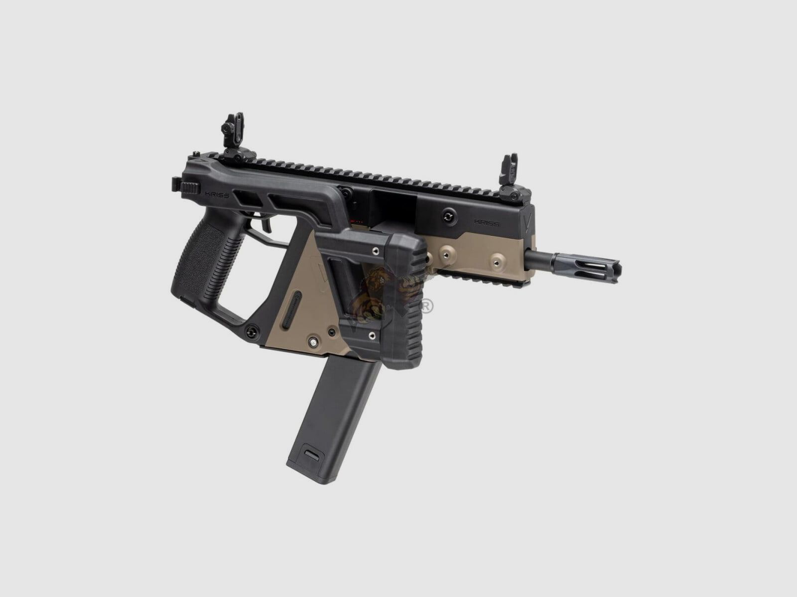 Kriss Vector V2 Airsoft en Duet Tone Noir / Tan - max. 0,5 Joule (Krytac)