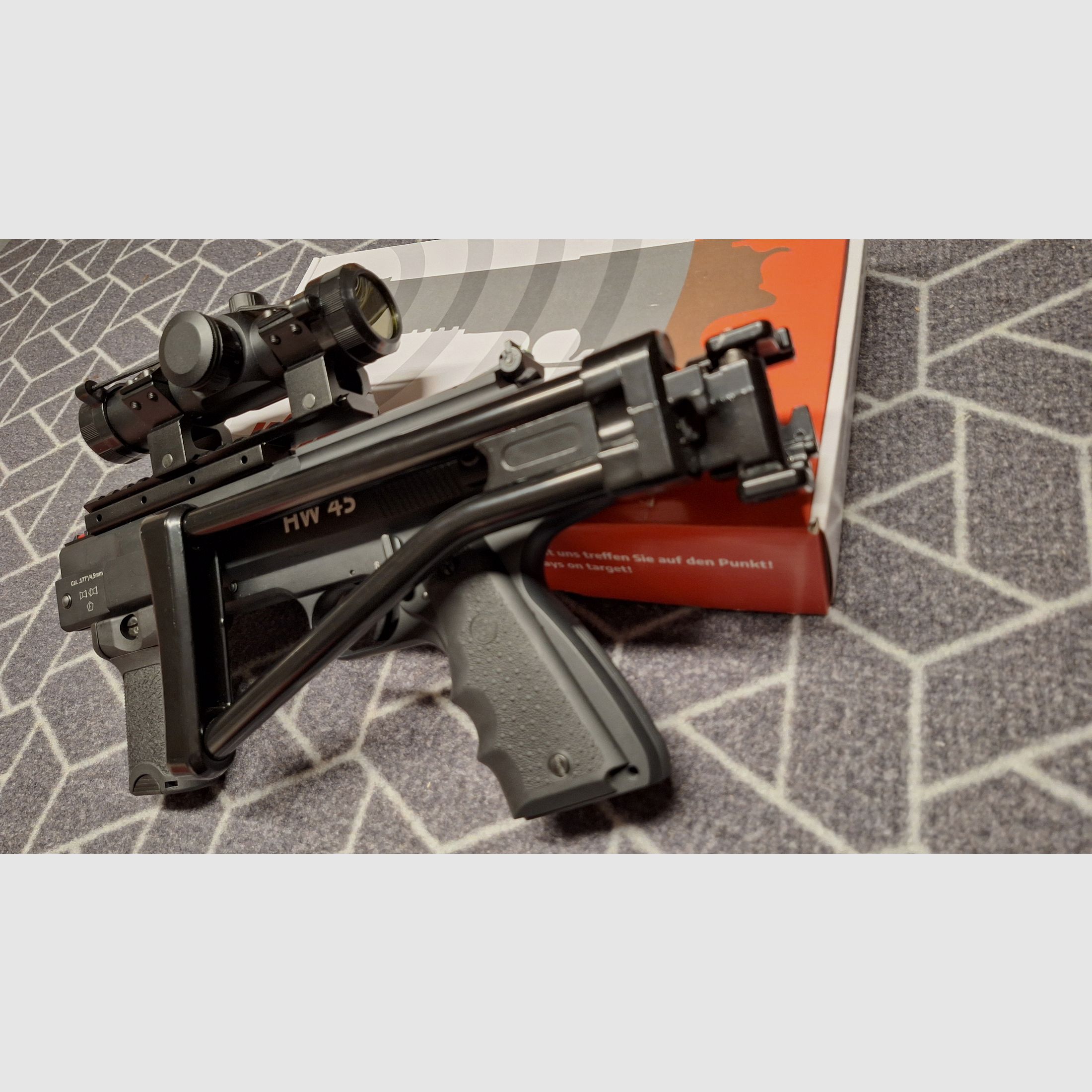 Weihrauch HW 45 Tactical Pistol Carbine!