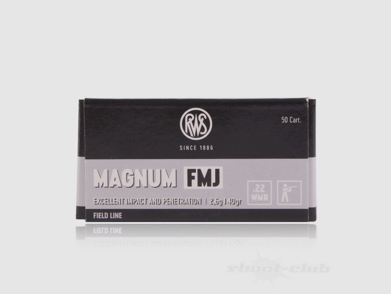 RWS Magnum FMJ 40grs 50St .22wmr, image 1 sur 4