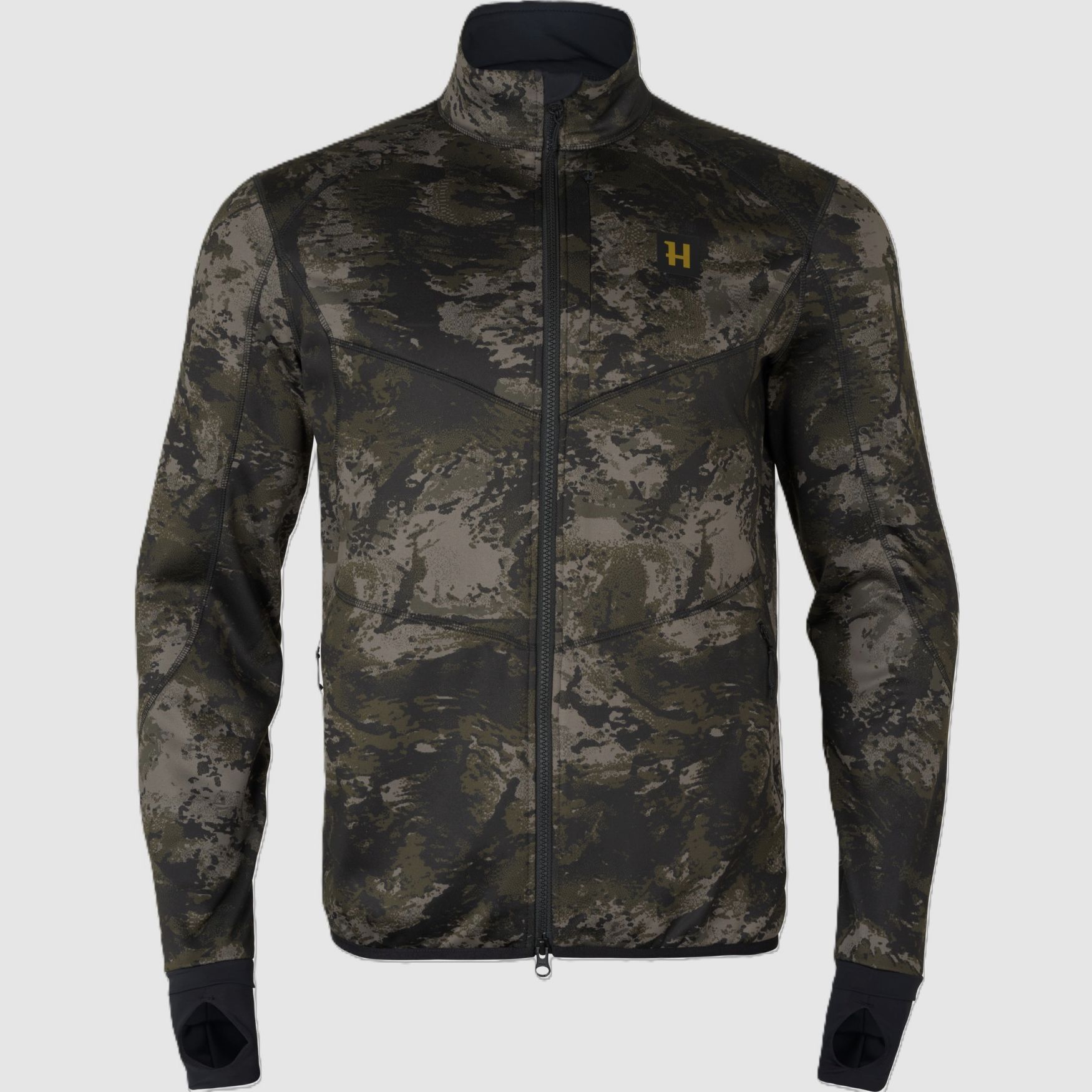 Härkila NOCTYX Camo pile con zip integrale, immagine 1 di 9