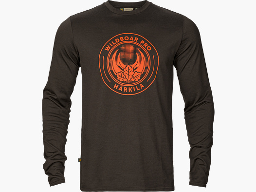 Härkila Game L/S T-Shirt Homme Shadow brown wildboar L
