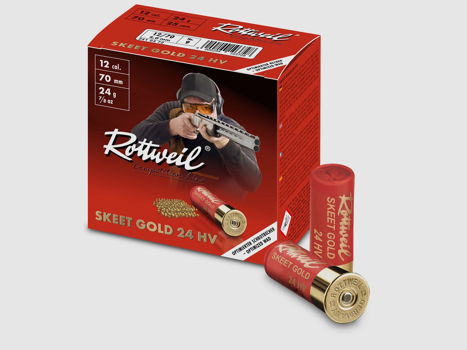 Rottweil Skeet Streu Gold 24HV 12/70, 25 Patronen