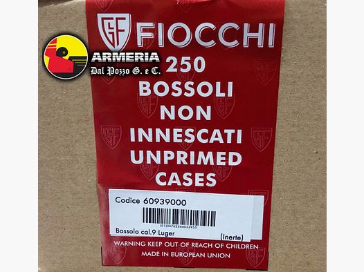 FIOCCHI BOSSOLI 9X19