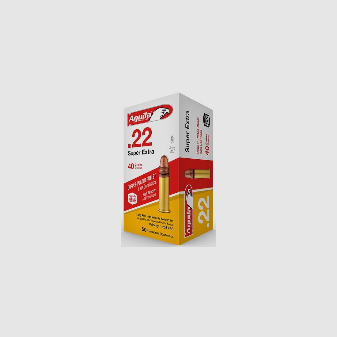 Aguila Super Extra High Velocity .22 LR 40GR CP SP 50 cartucce