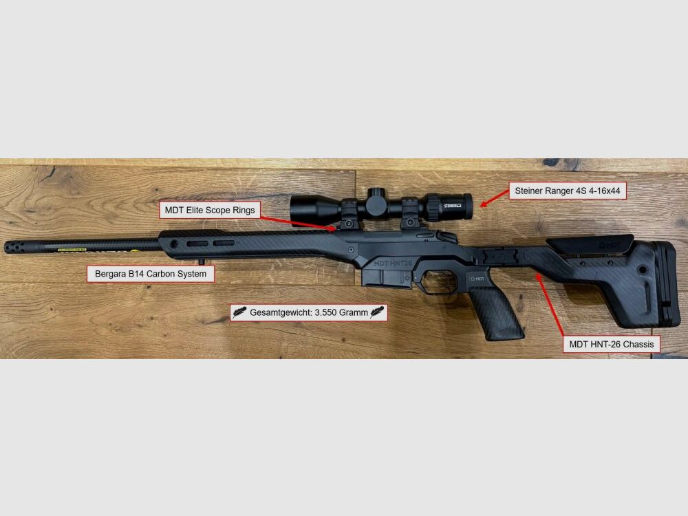 MDT - Bergara - Arms trade Bramm B14 / HNT 26 Mountain hunting ultralight