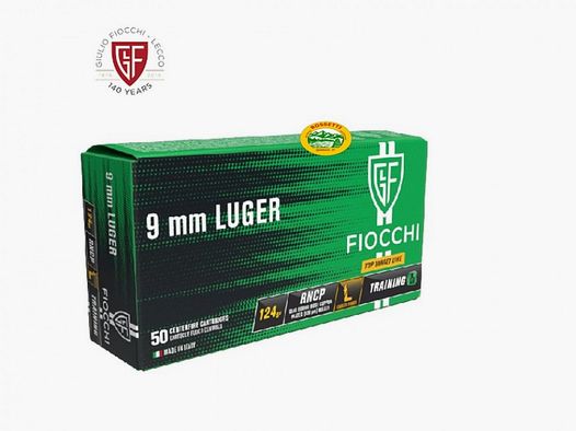 FIOCCHI Munition Kal.9 Luger RNCP 124gr.