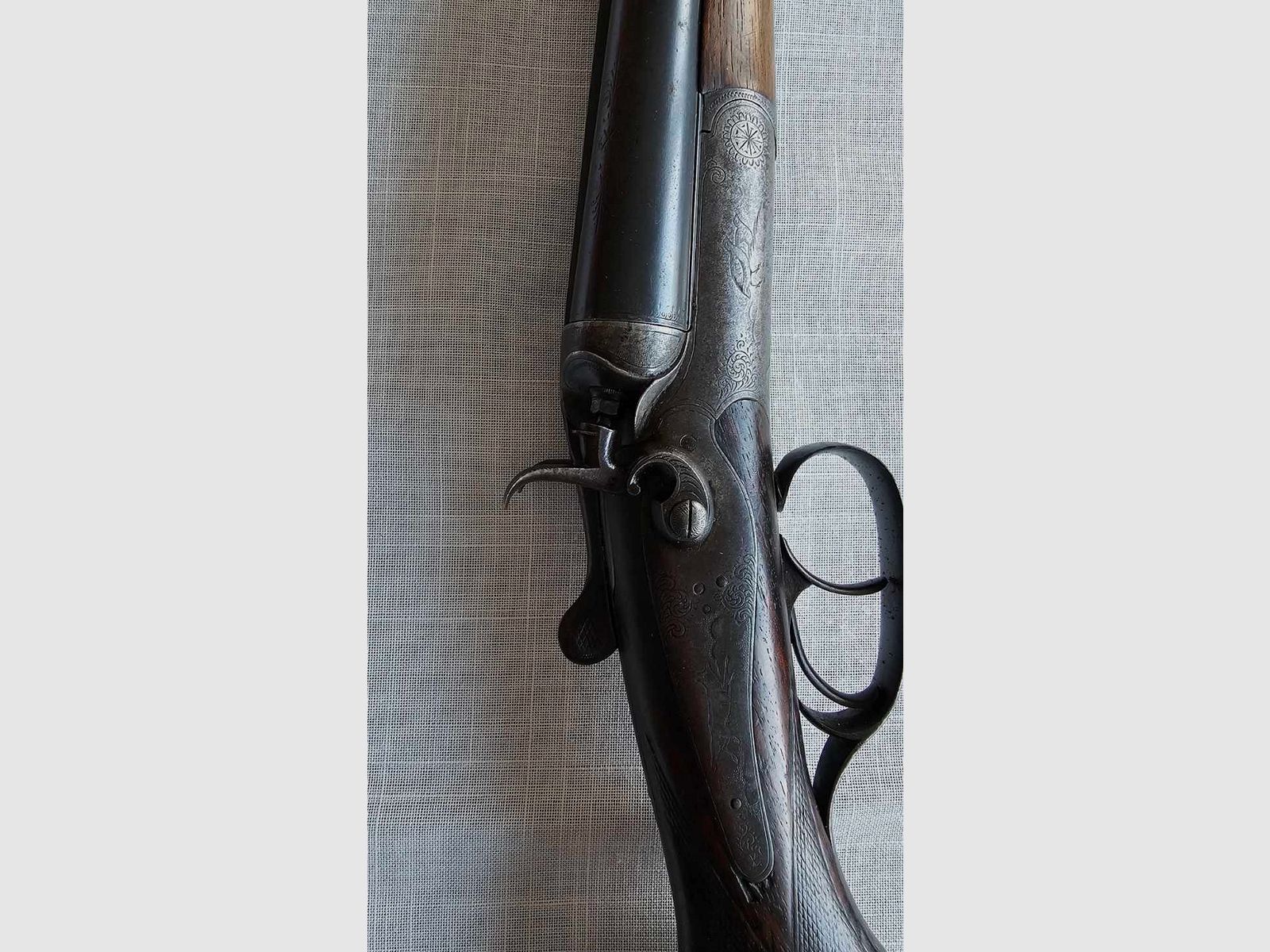 Historische Jagdflinte Franz Sodia, Kal. 16/16, Baujahr 1914