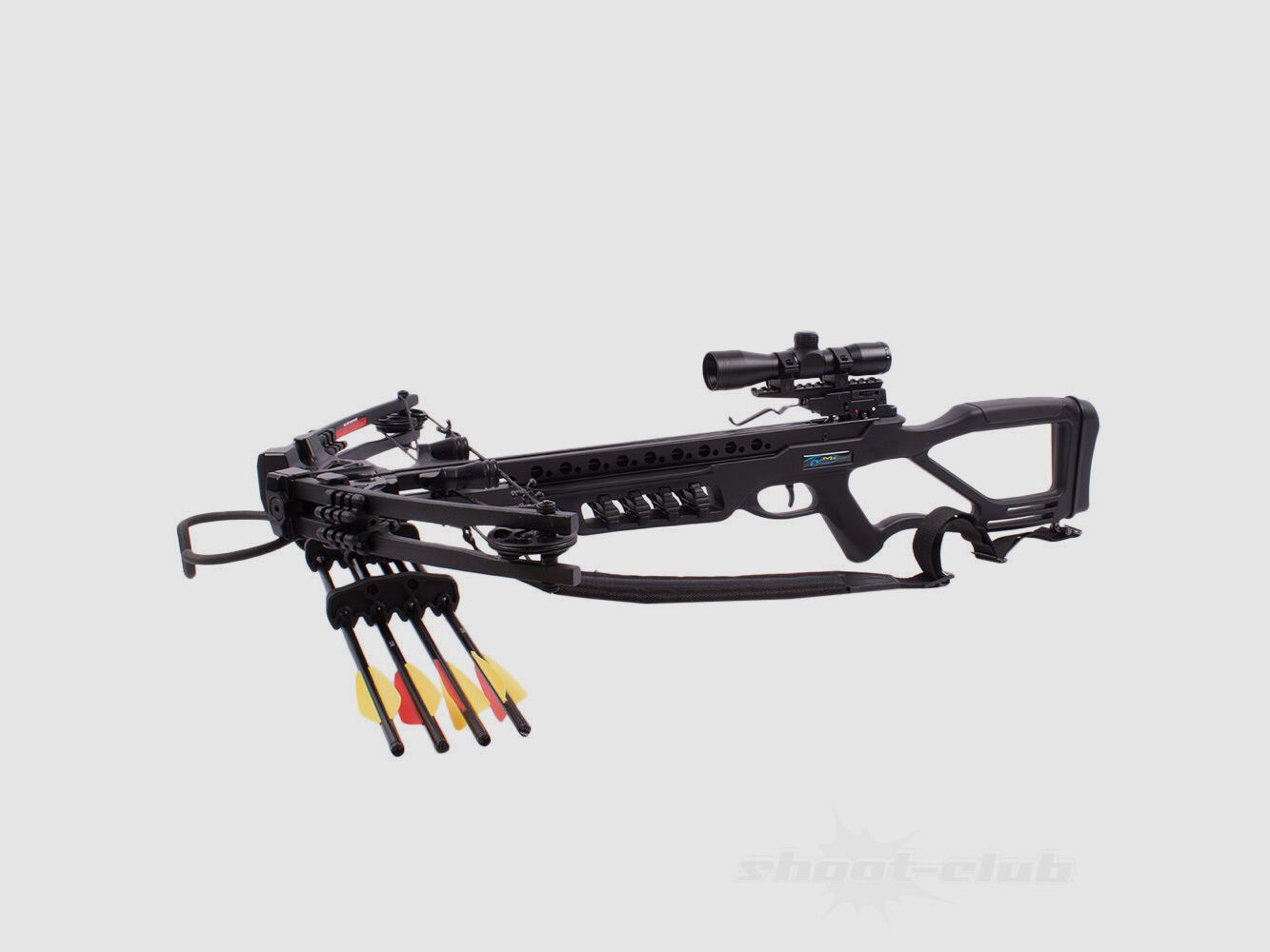 Man Kung Fighter Compound Crossbow SET 185lbs / 370fps / Nero