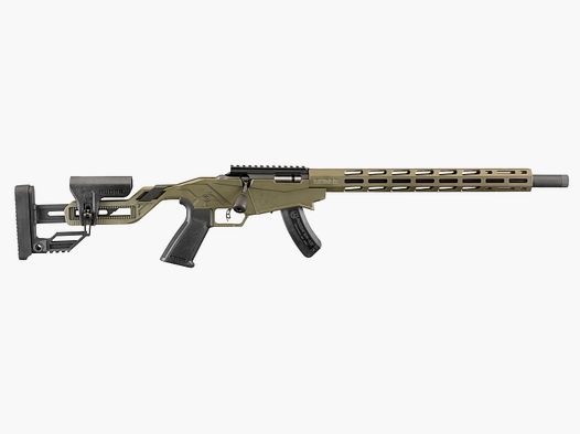 RUGER PRECISION RIMFIRE .22 LR 18"/46CM 1/2"-28 OD VERDE CERAKOTE