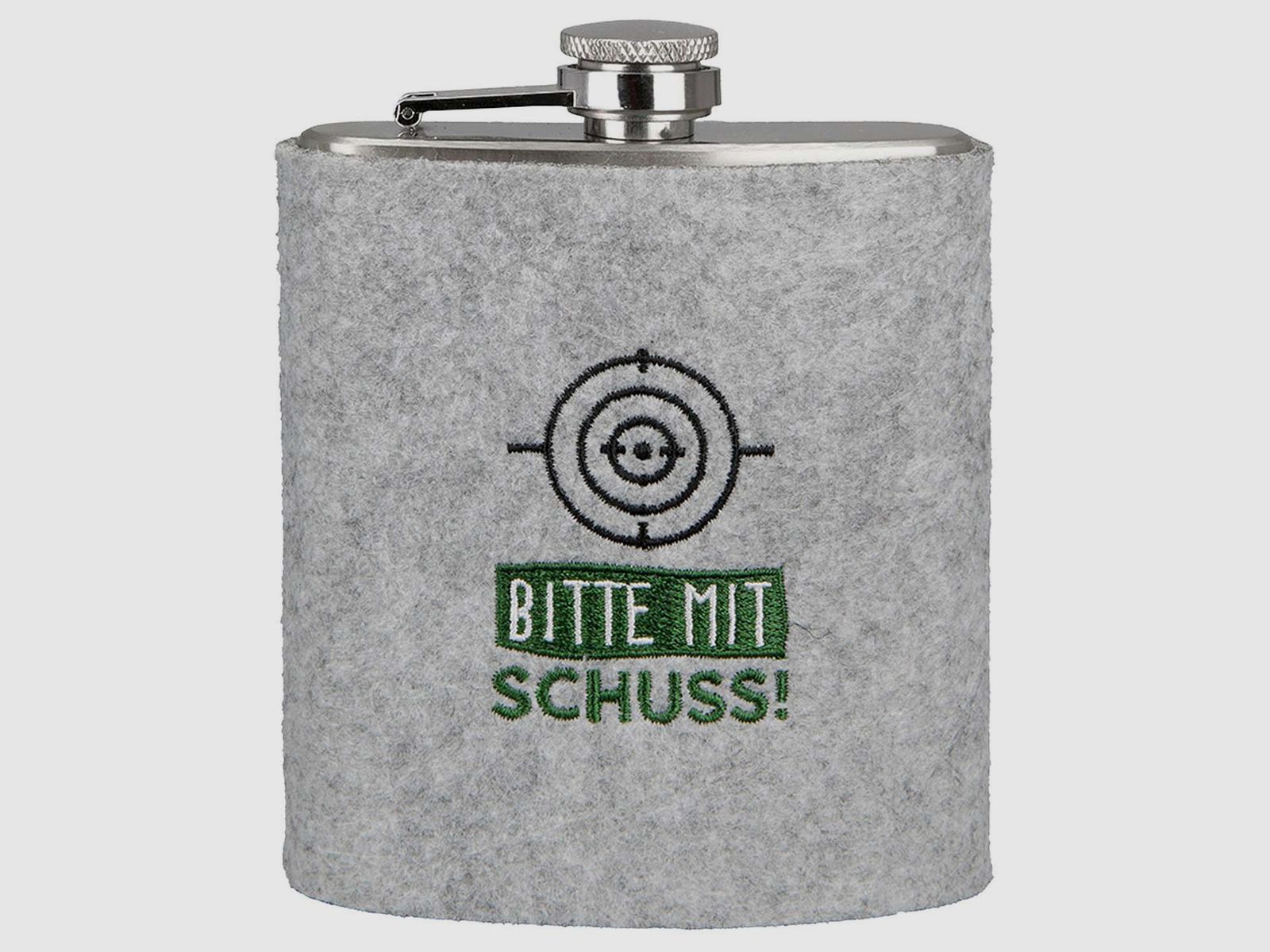 AKAH Flachmann BITTE MIT SCHUSS