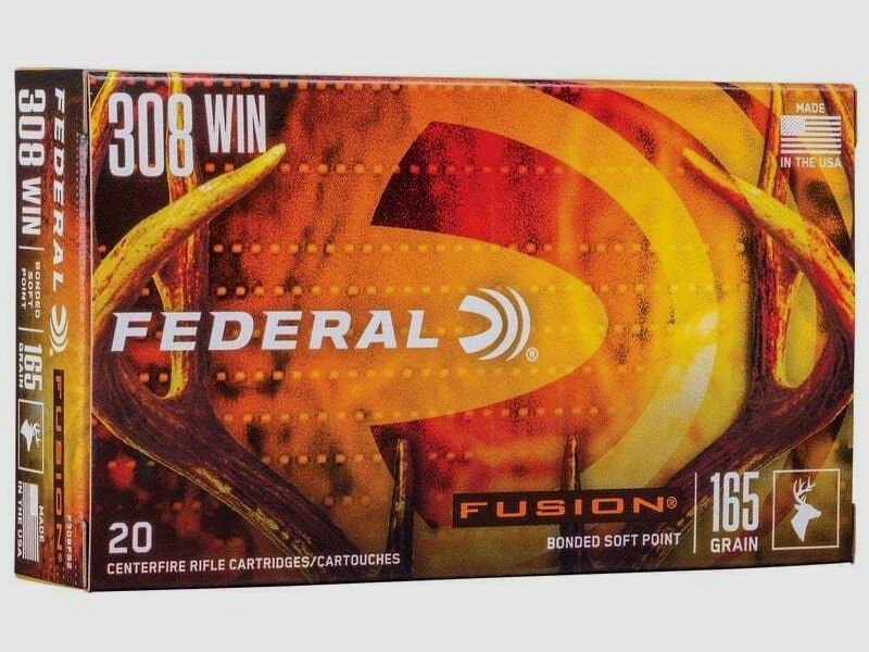 Federal Fusion 10.7g/165grs à20 .308 Win.